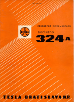 Tesla 324 - Navod k udrzbe 